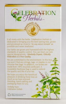 CELEBRATION HERBALS Ginger Root Tea Organic 24 TeaBag