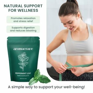 Peppermint Leaf Cut & Sifted 100% Natural Dried 16oz Zip Lock Bag