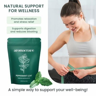 Peppermint Leaf Cut & Sifted 100% Natural Dried 16oz Zip Lock Bag