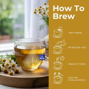 BLUE TEA Chamomile Tea For Sleep 25 Teabags