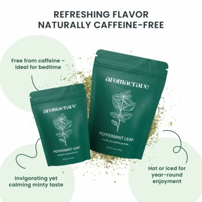 Peppermint Leaf Cut & Sifted 100% Natural Dried 16oz Zip Lock Bag