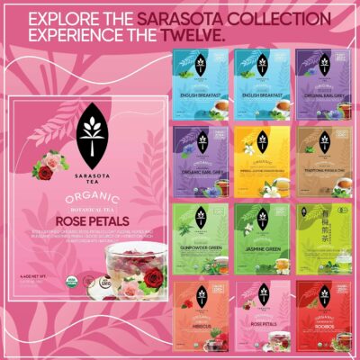 Organic Rose Petals Loose Herbal Tea 100% USDA Organic Dried Rose Flowers