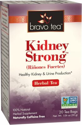 Bravo Tea Kidney Strong Herbal Tea Caffeine Free 20 Tea Bags