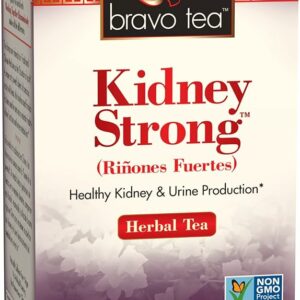 Bravo Tea Kidney Strong Herbal Tea Caffeine Free 20 Tea Bags