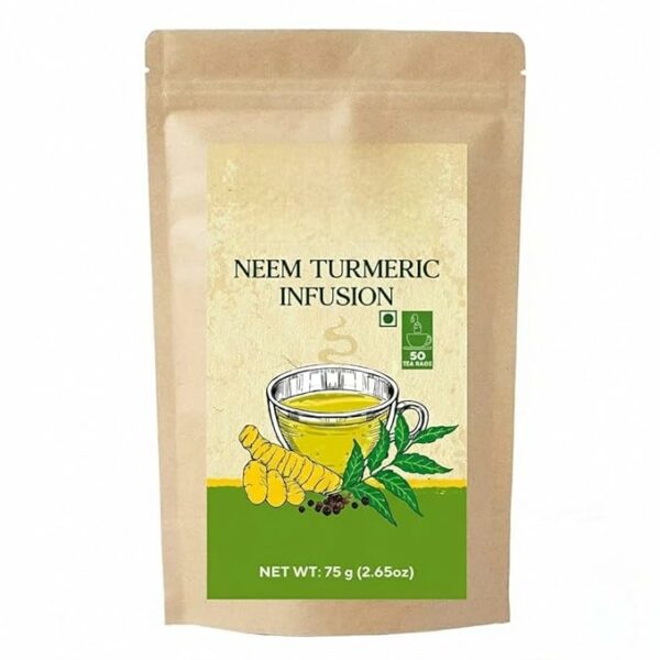 Neem turmeric Herbal Tea infusion with Black Pepper 50 Tea bags