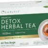 Carlyle Herbal Detox Tea 60 Tea Bags Non-GMO & Gluten Free Herbal Blend
