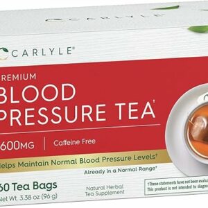 Carlyle Blood Pressure Tea Bags 60 Teabags Herbal Tea Supplement