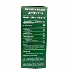 Dried Insulin Plant Leaves Tea 30 x 2g Tea Bags