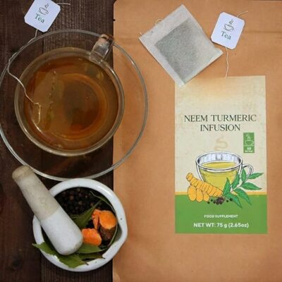 Neem turmeric Herbal Tea infusion with Black Pepper 50 Tea bags