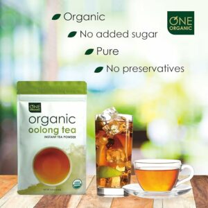 ONE ORGANIC Instant Oolong Tea Powder 4.4 oz 125 Servings