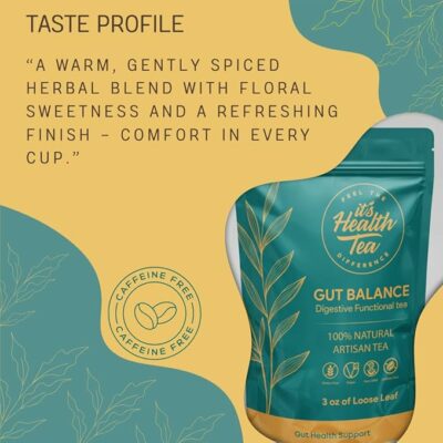 Gut Balance Herbal Tea to Support Digestive Comfort Gut Health & Daily Wellness 35 Teabags