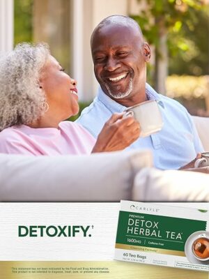 Carlyle Herbal Detox Tea 60 Tea Bags Non-GMO & Gluten Free Herbal Blend