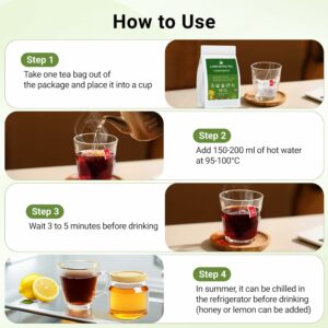 Liver Detox Tea Chinese Kidney and Liver Cleanse Detox Herbal Tea 15 Tea Bags