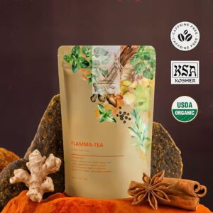 Gardenika Organic Flamma tea Loose Leaf Turmeric Ginger Tea 1 lb 454g