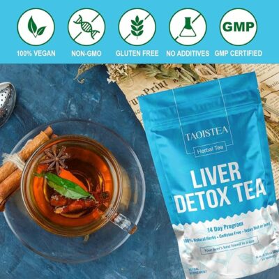 TAOISTEA Liver Detox Tea Herbal Tea Blend for Liver Cleanse Detox and Repair