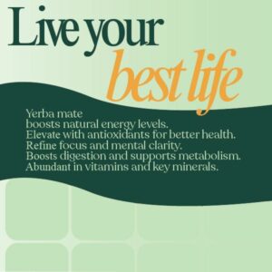 Yerba Mate Instant Tea for Refreshing and Energizing Experience 50 Servings