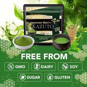 Kazuto Ceremonial Grade Matcha Green Tea Powder 1.06oz Premium