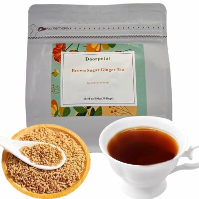 Brown Sugar Ginger Tea Instant Herbal Drink Mix 30 Tea Bags