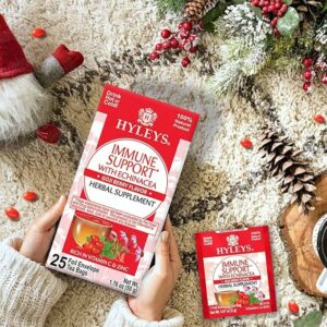 Hyleys Immunity Tea With Echinacea Goji Berry Flavor 25 Tea Bags