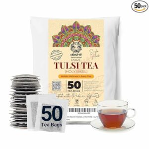 50 Holy Basil Tea Bags Pure Holy Basil Tulsi Tea 100% Natural Holy basil Leaves