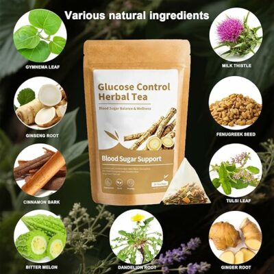 AnderHerbs Blood Sugar Support Tea Suitable for Hot & Cold Brewing