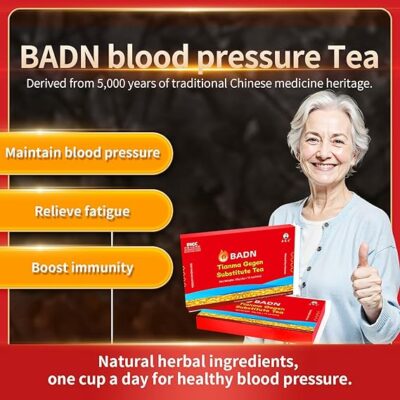 BADN Blood Pressure Support Tea contains 7 natural herbal ingredients 15 Tea Bags
