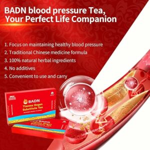 BADN Blood Pressure Support Tea contains 7 natural herbal ingredients 15 Tea Bags
