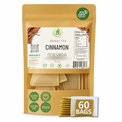 Canela Té Cinnamon Tea 60 Tea Bags 100% Natural Herbal