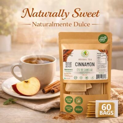 Canela Té Cinnamon Tea 60 Tea Bags 100% Natural Herbal