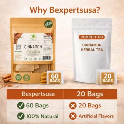 Canela Té Cinnamon Tea 60 Tea Bags 100% Natural Herbal