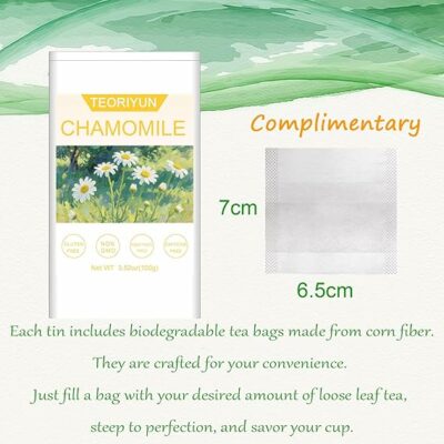 Chamomile Tea organic 100% Pure & Natural Chamomile Flower Herbal Tea