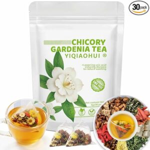 Chicory Gardenia Tea for Blood Sugar Support & Healthy Digestion 30 Bags of Herbal Tea