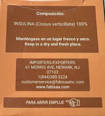 Fabi Saa Te Insulina 25 Tea Bags