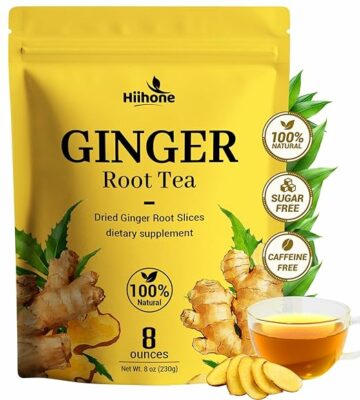 Ginger Root Herbal Tea Caffeine Free 8 OZ