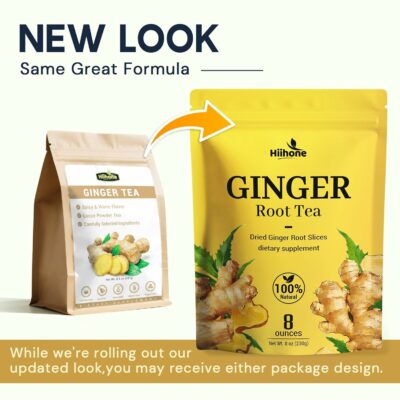 Ginger Root Herbal Tea Caffeine Free 8 OZ