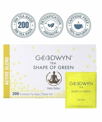 Goodwyn Pure Green Tea Bags 200 Individually Wrapped Tea Bags
