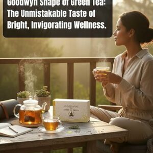 Goodwyn Pure Green Tea Bags 200 Individually Wrapped Tea Bags