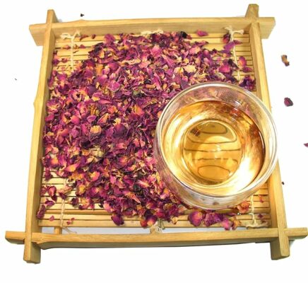 Greenhilltea Premium Dried Rose Petals Rose Tea 4 OZ