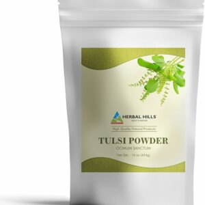HERBAL HILLS Tulsi Powder Holy Basil Leaf Powder 16 Oz
