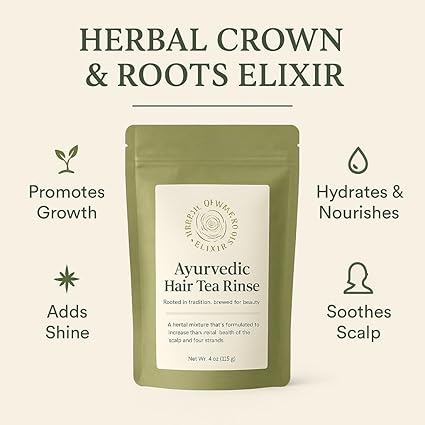 Herbal Crown & Roots Hair Tea Rinse Natural Scalp and Root Strengthening Treatment