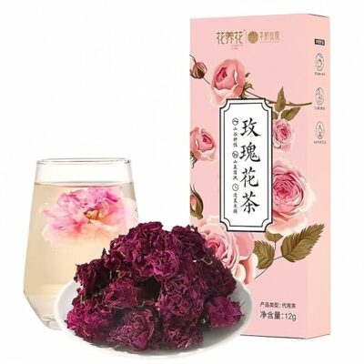HoolySeek Dried Rose Buds Edible Flowers for Rose Tea 12g