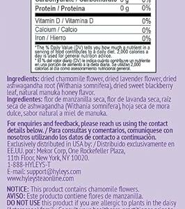 Hyleys Calm Tea with Ashwagandha Lavender & Honey Flavor Herbal Tea 25 Teabags
