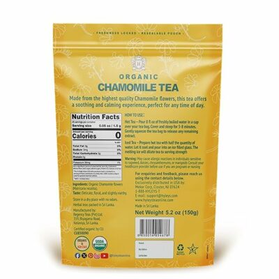 Hyleys Chamomile Tea Organic 100 Tea Bags Caffeine Free