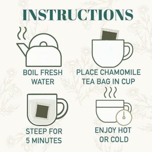 Hyleys Chamomile Tea Organic 100 Tea Bags Caffeine Free