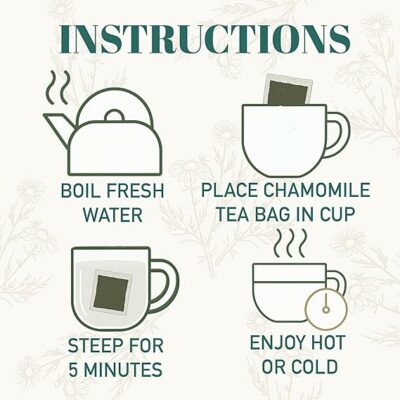 Hyleys Chamomile Tea Organic 100 Tea Bags Caffeine Free