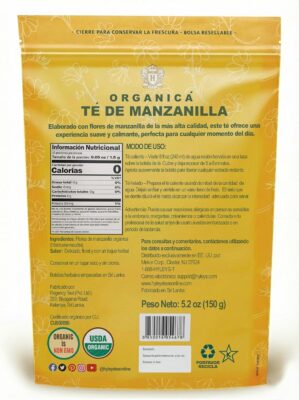 Hyleys Chamomile Tea Organic 100 Tea Bags Caffeine Free