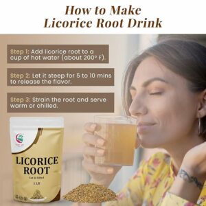 Licorice Root 1 LB Cut and Sifted 100% Pure & Natural Dried Licorice Root