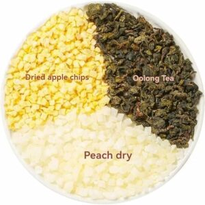 Peach Tea Bags 350g 10.34oz Dried peaches apples oolong tea Mixed tea bag