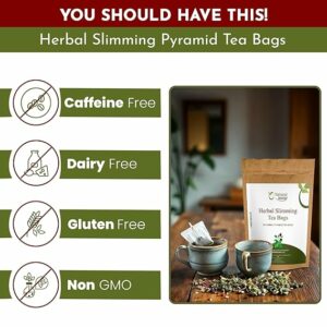 Pyramid Tea Bags Caffeine Free 100% Natural Ingredients 50 Tea Bags