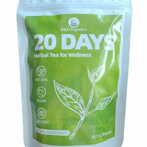 R&J Organica 20-Day Slim & Detox Herbal Tea 20 Tea Bags